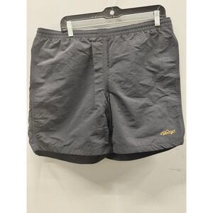 Orvis Ultralight Swim Trunks Mens Large Black Mesh Lined Nylon Snap Pocket